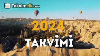 2024 Takvimi Tanıtım  Takvimcikcom [upl. by Ajile]