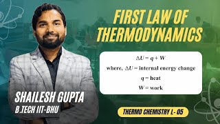 First Law of Thermodynamics  Thermo L05  Cp Cv Relationship  Shailesh Gupta [upl. by Enairda120]