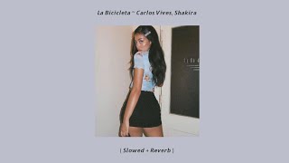 La Bicicleta  Carlos Vives Shakira  Slowed  Reverb [upl. by Awra]