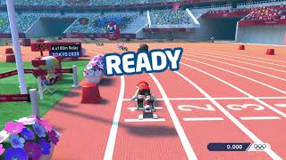 Mario amp Sonic At The Olympic Games Tokyo 2020 4x100 Relay amp Football [upl. by Cirilla]