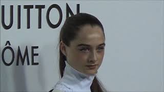 Raffey CASSIDY  Paris 2 october 2017 Opening Louis Vuitton Vendome  octobre PFW [upl. by Gentes]