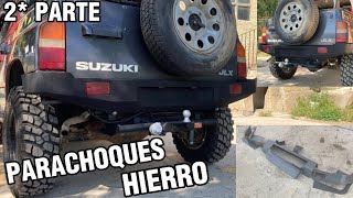 COMO MONTAR Y PINTAR PARAGOLPES METAL 4X4⭕️ SUZUKI VITARA 16⭕️PASO A PASO 2 PARTE TUTORIAL 4x4 [upl. by Immat]