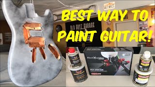 HOW to PAINT GUITAR Like PRO Using Automotive Paint 65 FENDER Guitar Custom Paint PRIMER Part 1 [upl. by Burnham]