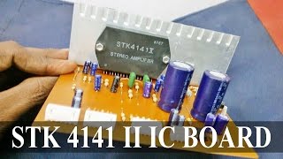 STK 4141 II IC with Bass Treble 4558 IC Circuit Board  Electro India [upl. by Nichola]