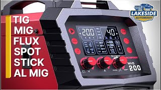 ARCCAPTAIN MIG200 6 in 1 Inverter Welder Review  Super Easy to Use [upl. by Alegre]