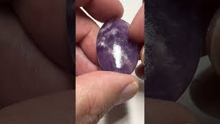 Lepidolite Cabochons drilled [upl. by Aushoj]