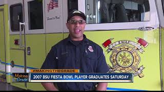 Former BSU 2007 Fiesta Bowl player graduates after missing one class [upl. by Haididej841]