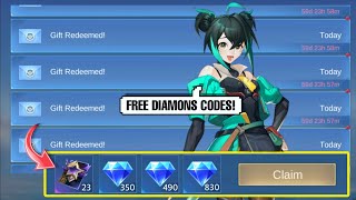 CLAIM FREE DIAMONDS REDEEM CODES TODAY IN MLBB [upl. by Lebasy]