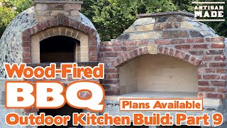 How to build a Wood Fired BBQ  Outdoor Kitchen Build Part 9 DIY Brick Barbeque  Barbecue a Legna [upl. by Hamilton]