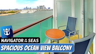 Navigator of the Seas  Room Tour 7688  Royal Caribbean Aft Balcony [upl. by Kurtz912]