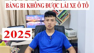 Chi tiết luật mới từ 1 tháng 1 năm 2025 bằng B1 Không được lái Ô Tô [upl. by Idissac632]