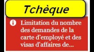 🔴  Visa TchèquVisa longue durée République Tchèque  التشيك تاشيرة طويلة المدىe [upl. by Nelia]