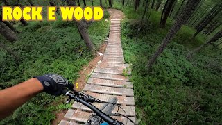 Un trail da enduro ROCK E WOOD Cervinia Bike park [upl. by Eitten105]