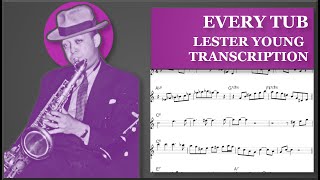 Lester Young  Every Tub Bb Transcription [upl. by Man451]