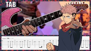 TAB Jujutsu Kaisen  OP1 Kaikai kitan Cover  Guitar Tab  Lesson  Tutorial [upl. by Johnette880]