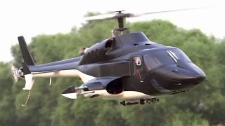 New version Full custom Airwolf 500size RC Heli Test flight [upl. by Plusch]