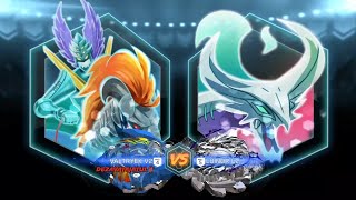 Beyblade burst appValt vs Lui Valtryek V2 vs Luinor L2 [upl. by Thorpe542]