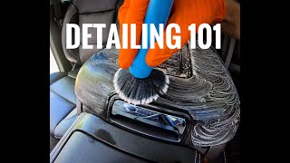 INTERIOR DETAILING 101  Everything I know step by step ASMR [upl. by Eupheemia]