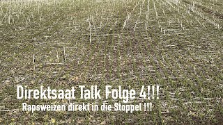 Direktsaat Talk Folge 4 Rapsweizen direkt in die Stoppel [upl. by Ellainad603]