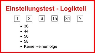 Einstellungstest  Logiktest  Würdest du es schaffen Logisches Denken trainieren  LehrerBros [upl. by Ainar183]