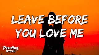 Marshmello x Jonas Brothers  Leave Before You Love Me Lyrics [upl. by Aihn100]