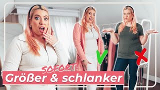 Schlanker amp größer wirken 👀 SOFORT [upl. by Aikahs747]