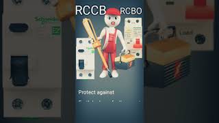 MCBRCCBRCBO  RCCB vs RCBO [upl. by Yerffoej]