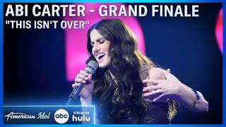 Abi Carter Sings Her Original New Single quotThis Isnt Overquot  American Idol 2024 [upl. by Roose714]