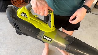 RYOBI 135 MPH 440 CFM 8 Amp Electric Jet Fan Blower Review [upl. by Lurie]