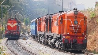 DOUBLE HANUMAN BALD HEAD ALCo Indian Railways  Jaipur Express 3 ALCos [upl. by Ginsberg]