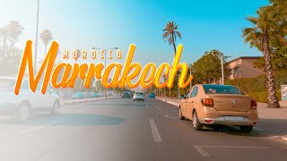 Marrakech 4K  Driving Downtown  Morning Drive  Relaxation  streetma [upl. by Mcintyre]