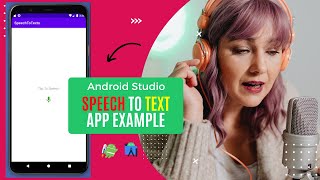 SpeechToText android example\how to create a speech recognizer in android studio without google API [upl. by Nevetse]