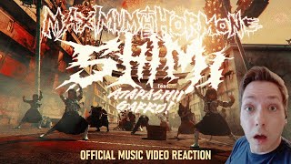 HOLY SHT  MAXIMUM THE HORMONE  SHIMI feat ATARASHII GAKKO  Official Music Video Reaction [upl. by Lillith690]