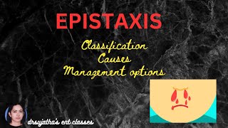 250EpistaxisClassificationCauses Diagnosis and Management plans [upl. by Saberhagen79]