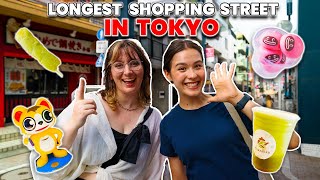 Street Food at Tokyos LONGEST Shopping Area [upl. by Jozef]