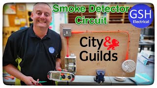 How to Test our Smoke Detector Circuit City amp Guilds 5357 Practical Assessment 107 Task B MI Cable [upl. by Hsirehc]