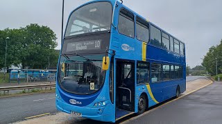 Recently refurbished  Ride on Metrobus Volvo B9TL Gemini 2  6908 BJ63 UJP  Route 10 [upl. by Llenehc]