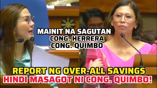 REPORT NG OVERALL SAVINGS HIINDI MASAGOT NI CONG QUIMBO [upl. by Verene]