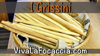 Ricetta Grissini Torinesi Stirati a Mano [upl. by Penthea]