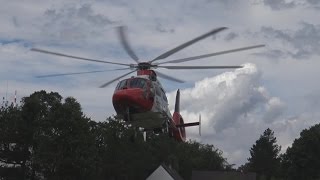 ITH Christoph Nürburgring Maschine Bochum JUH Luftrettung landet an Uniklinik Bonn [upl. by Sibby]