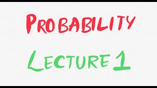 Probability  Lecture 1  Fundamentals of Biostatistics [upl. by Elie]