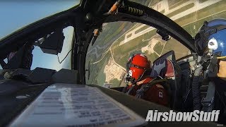 Canadian Snowbirds Cockpit Cam  Opposing Solo Highlights  Rockford AirFest 2014 [upl. by Anned]