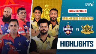 Raina  Gambhir rivalry  Match Highlights  Urbanrisers VS Capitals  Legends League Cricket 2023 [upl. by Ymas]