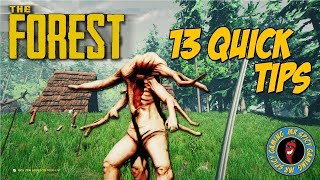 13 QUICK TIPS FOR THE FOREST  The Forest Tips amp Tricks [upl. by Ylrebmek]