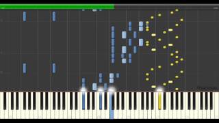 Firth of Fifth Intro 50 speed  Genesis  Synthesia  MIDI [upl. by Nortyad845]