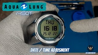 Aqualung i450T ⌚ Setting Date and Time on the Dive Computer  Life Underwater [upl. by Ashlie]