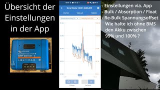 Victron Laderegler MPPT 25060 Einstellen Was ist der ReBulkOffset [upl. by Fransen]
