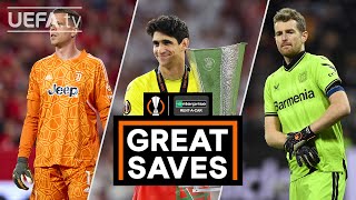 SZCZĘSNY BOUNOU HRADECKY  UEL Great Saves Of The Season [upl. by Erbes]