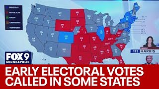 Several states called early electoral votes tallied for presidential election [upl. by Naujik485]