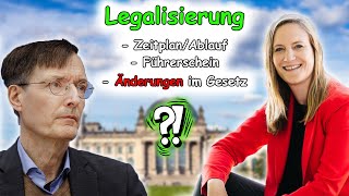 Gesetzentwurf Legalisierung Zeitplan  Führerschein Grenzwerte [upl. by Albur]